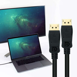 NANOCABLE 10.15.2601-L150 - DisplayPort Kabel - 1,5 m - 8K 60 Hz - Zwart