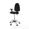 Piqueras y Crespo B2D05RF - Bureaustoel - Hoogteverstelbaar met armleuning - Zwart