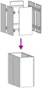 vidaXL - Plantenbak - 40x80x80 - cm - gegalvaniseerd - staal