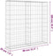 vidaXL - Schanskorfmuur - met - deksels - 80x20x100 - cm - gegalvaniseerd - staal