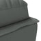 vidaXL - Chaise - longue - met - kussens - stof - donkergrijs