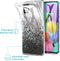 iMoshion Hoesje Geschikt voor Samsung Galaxy A51 Hoesje Siliconen - iMoshion Design hoesje - Zwart / Transparant / Splatter Black