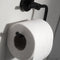 Haceka Kosmos - Toiletrolhouder - zonder klep - mat zwart