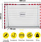 Dunlop Voetbaldoel - Voetbal Goal 300 x 200 x 110 cm - Metaal - Wit/Rood - Snelle Montage - Inclusief 7 Grondhaken