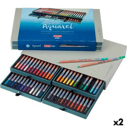 Talens AqUAREL DESIGN - Aquarel Kleurpotloden - 48 Onderdelen Multicolour (2 stuks)