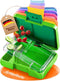 Funkelfuchs® - Lunchbox kinderen met vakjes - 500ml, groen - Lunchbox ster, klein - Snackbox, snackb