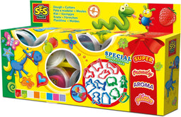 SES Creative Klei Mania - Mega Set met Kleivormen - Vegan en Glutenvrij - (8x90g)
