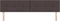 vidaXL - Hoofdbord - met - knopen - Donkerbruin - 200 - cm - Stof