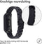 imoshion Bandje met Horlogeband inkorter - Geschikt voor Xiaomi Mi Band 4, Xiaomi Mi Band 3 - imoshion Stalen band inkliksysteem - Zwart