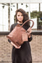 Hide & Stitches Golden Gate - Shopper - Runderleer met vakken - Bruin