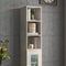 vidaXL Wandkast - 34,5x32,5x90 cm - bewerkt hout - betongrijs