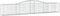 vidaXL - Schanskorven - 10 - st - gewelfd - 400x50x60/80 - cm - gegalvaniseerd - ijzer