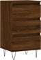 vidaXL - Dressoir - 40x35x70 - cm - bewerkt - hout - bruin - eikenkleur