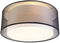 QAZQA Drum Duo - Plafondlamp - 3 lichts Ø 500 mm - Zwart (EAN: 8718881127397)
