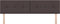 vidaXL - Hoofdbord - Met - Knopplooien - Donkerbruin - 180 - cm - Stof