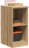 vidaXL - Garagekast - 40x51x85 - cm - massief - grenenhout - artisan - eikenkleurig