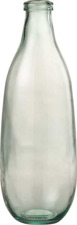 J-Line vaas Fles - glas - transparant - 41 cm hoog