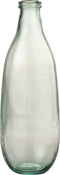 J-Line vaas Fles - glas - transparant - 41 cm hoog