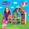 Peppa Pig - Groot houten Speelhuis - 65 cm - 9 kamers en 18 accessoires