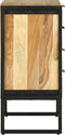 vidaXL - Highboard - 50x35x75 - cm - Massief - Acaciahout