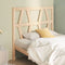 vidaXL - Hoofdbord - 81x4x100 - cm - massief - grenenhout