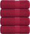 vidaXL - Zeepdoekjes - 4 - st - 30x30 - cm - 360 - g/m² - 100% - katoen - bordeauxrood