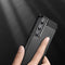Hoes Geschikt voor Samsung S22 Hoesje Backcover Carbon Style Siliconen Case TPU Hoesje Zwart - Luxe Telefoonhoesje Wallet Case Pasjeshouder PU Leder
