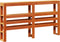 vidaXL - Hoofdbord - met - schappen - 160 - cm - massief - grenenhout - wasbruin