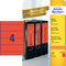 Avery - Ordneretiketten - 192 x 61mm - Rood (20 stuks)