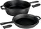 Castex Duocraft - Gietijzeren Pan - 26 cm - Preseasoned - Zwart