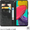 iMoshion Hoesje Geschikt voor Samsung Galaxy M53 Hoesje Met Pasjeshouder - iMoshion Mandala Bookcase - Zwart