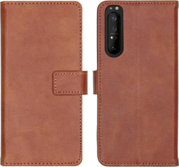 iMoshion Hoesje Geschikt voor Sony Xperia 1 II Hoesje Met Pasjeshouder - iMoshion Luxe Bookcase - Bruin