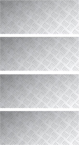 vidaXL - Aluminium - Antislipplaat - 4 - stuks - 70x30 - cm