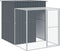 vidaXL - Kippenhok - met - ren - 165x1067x181 - cm - staal - antraciet