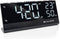 Caliber HCG023 - Digitale Wekkerradio - FM Radio met 10 presets - Temperatuur en Luchtvochtigheid meter - Groot Dimbaar Display - Zwart