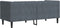 vidaXL - Tweezitsbank - Chesterfield-stijl - en - bolsters - fluweel - donkergrijs