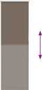 vidaXL - Rolgordijn - verduisterend - koffie - 60x150 - cm - stofbreedte - 55,7 - cm