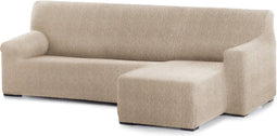 Hoes voor chaise longue met korte armleuning rechts Eysa ROC Beige 120 x 120 x 360 cm