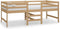 vidaXL - Bed - halfhoog - massief - grenenhout - honingbruin - 90x200 - cm