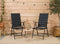909 Outdoor 909 - Tuinstoelenset - Inklapbaar met zachte bekleding - Zwart (2 stuks)