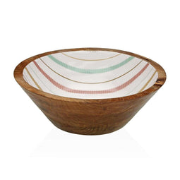 Versa Flint - Saladekom - Mangohout 30 x 10 x 30 cm - Bruin