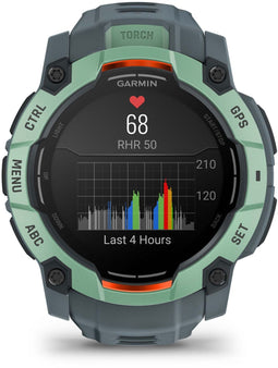 Garmin Instinct 3 - Smartwatch - AMOLED 1,3" - Grijs Groen