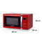 Klarstein Fine Dinesty - Magnetron met grillfunctie - 23L 800W magnetronvermogen 1000W grillvermogen - Rood