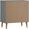 vidaXL - Dressoir - MOLDE - 76,5x40x80 - cm - massief - grenenhout - grijs