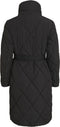 Vila Viwanas - Quilted Coat - Lichtgewicht met tailleriem - Zwart Dames Maat 36