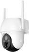 Arenti GO2T - Beveiligingscamera voor buiten - 2K 3MP - Accu met Zonnepaneel - 360 graden Beweegbaar - IP65 Waterdicht - Wit