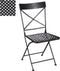 Mica Decorations Rowan Stoel - 44 x 55 x 89 cm - Ijzer - Zwart