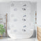 vidaXL - Doucherolgordijn - 120x240 - cm - stofbreedte - 116 - cm