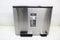 EKO EcoCasa Recycler - Pedaalemmer 3-vaks 45 liter - Dempende deksels - Mat RVS