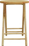 vidaXL - Tuintafel - inklapbaar - Ø - 55x75 - cm - bamboe